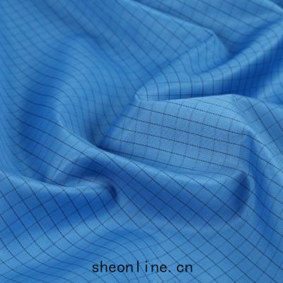 防靜電布料(liào)2cm網格(gé)工作服(fú)無塵(chén)布(bù)導電麵料